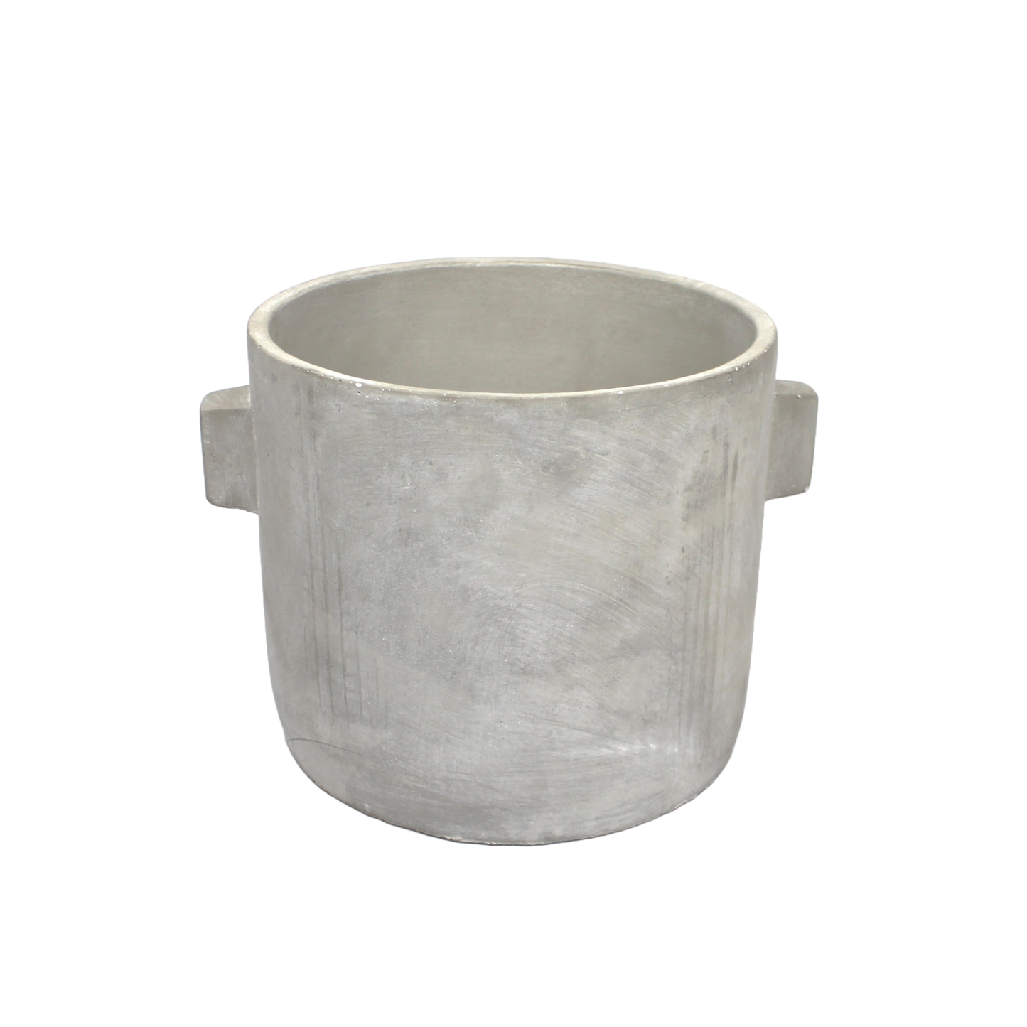 Concrete Ears Pot - Grey D19cm